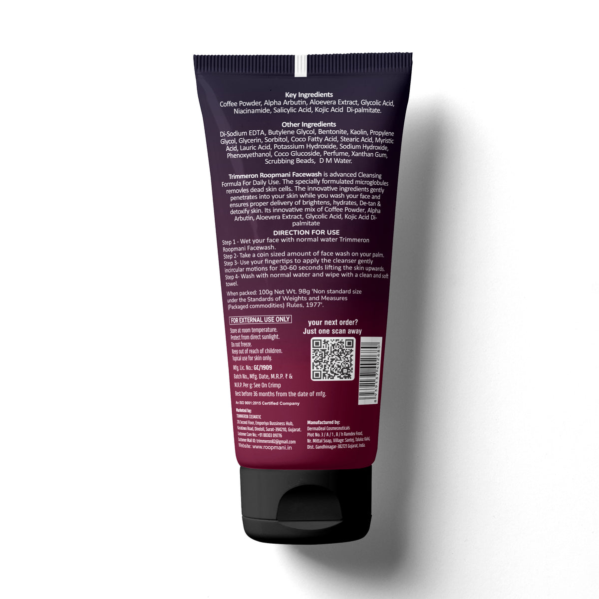 Kojic Acid Niacinamide 3 In 1 Face Wash 100 Gram