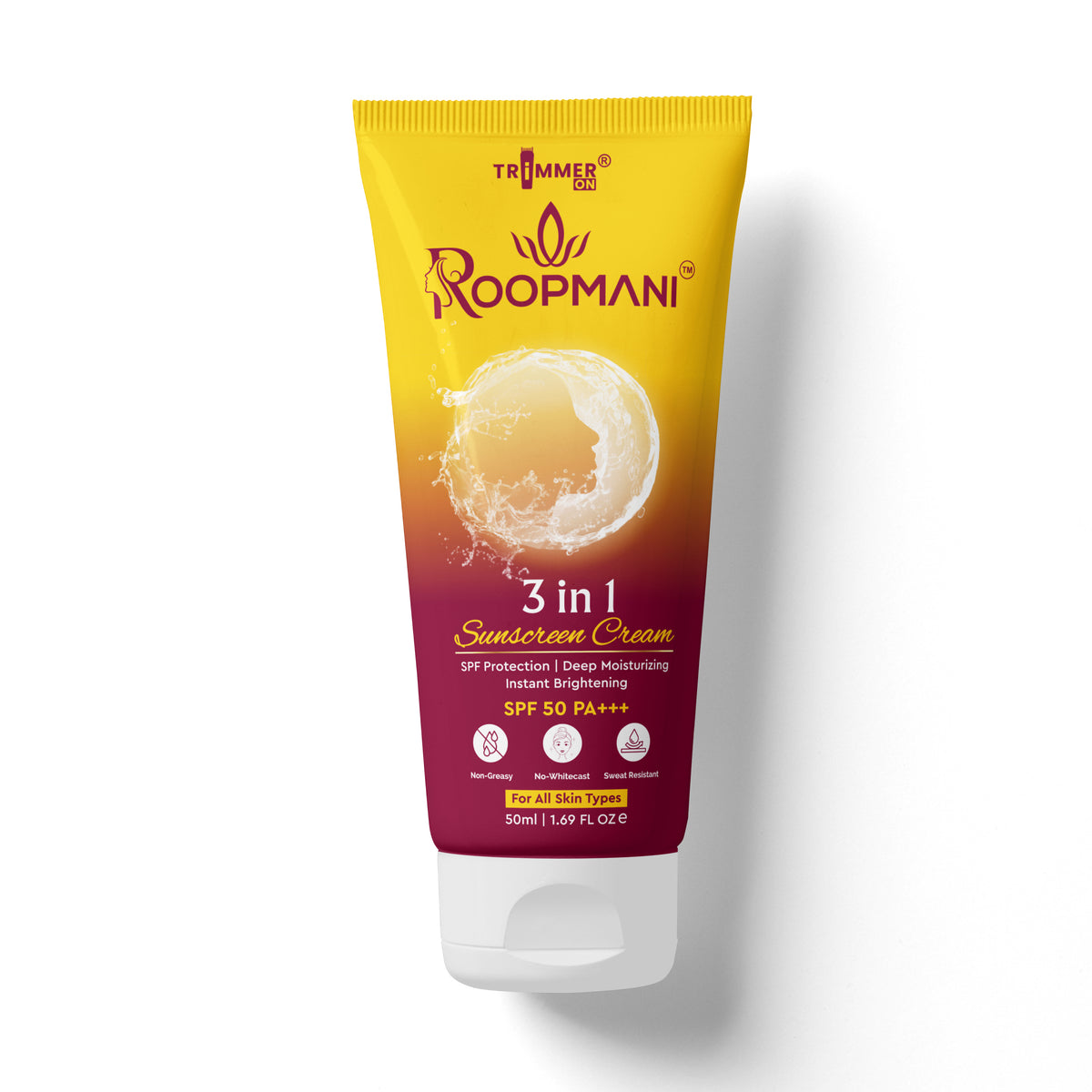 3 In 1 Spf 50 Sunscreen Cream 50 Ml